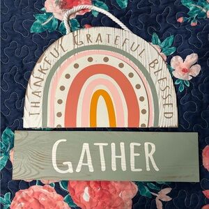 “Gather” Decor Sign